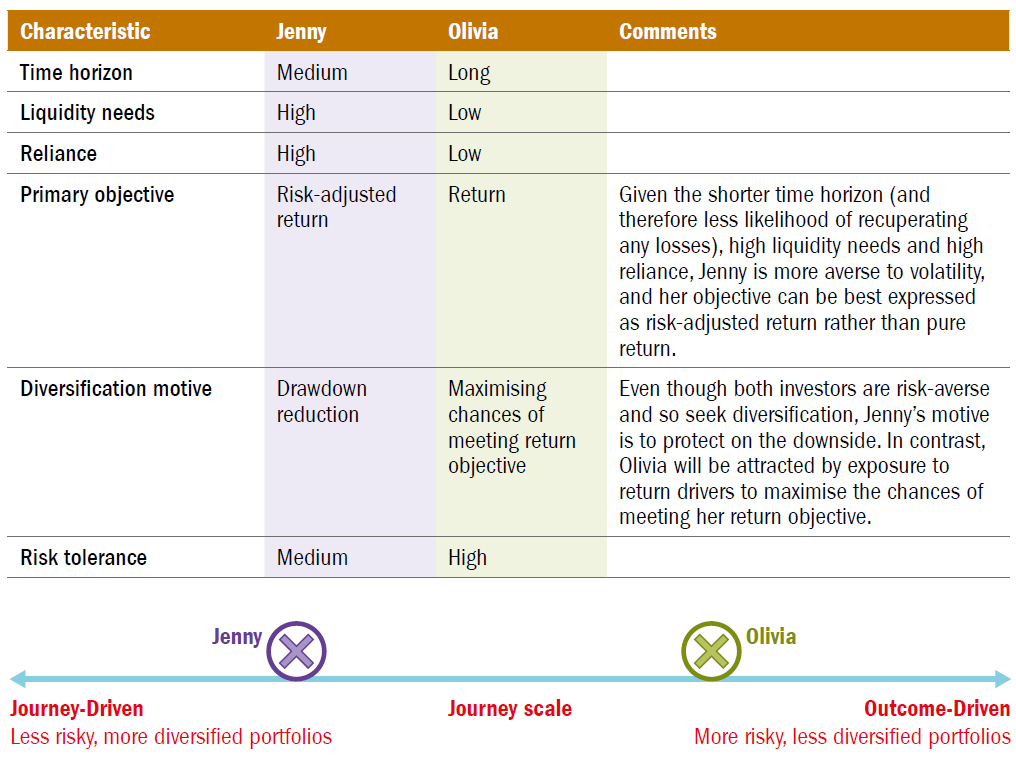 Hypothetical investors characteristics