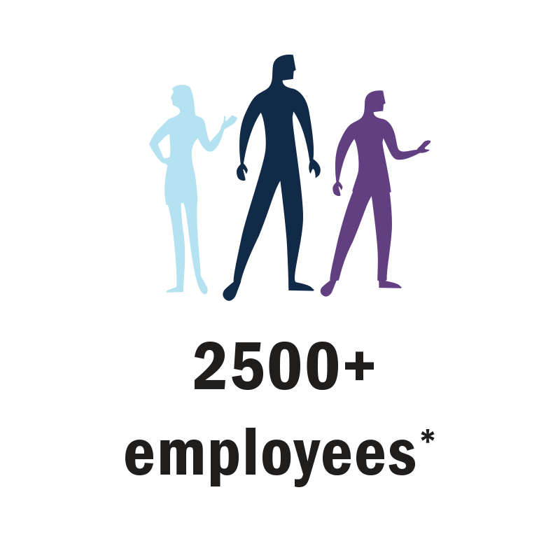 Three employees icon